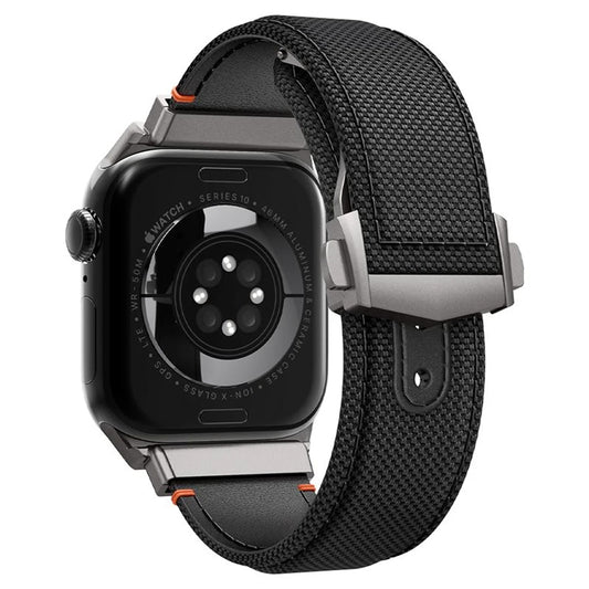 Spigen Classic Fit-band för Apple Watch 49mm / 46mm / 45mm / 44mm / 42mm-serien, svart AMP09304
