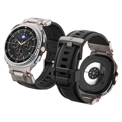 Spigen DuraPro Armor-armband för Samsung Galaxy Watch9 / Watch8 / Watch8 Classic-serien, grå AMP10118