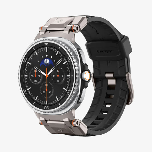 Spigen DuraPro Armor-armband för Samsung Galaxy Watch9 / Watch8 / Watch8 Classic-serien, grå AMP10118