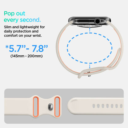 Spigen Nano Pop rem för Apple Watch 42mm / 41mm / 40mm / 38mm Series, Beige