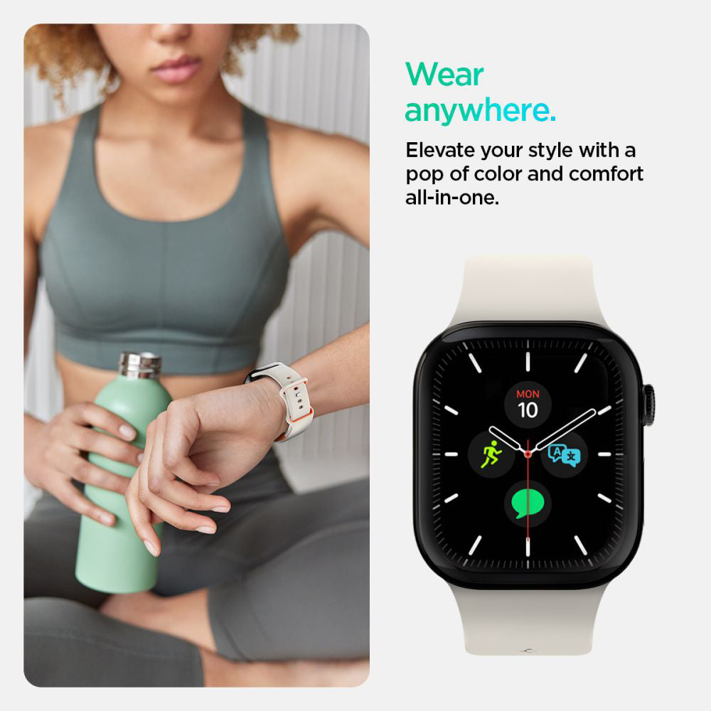 Spigen Nano Pop rem för Apple Watch 42mm / 41mm / 40mm / 38mm Series, Beige