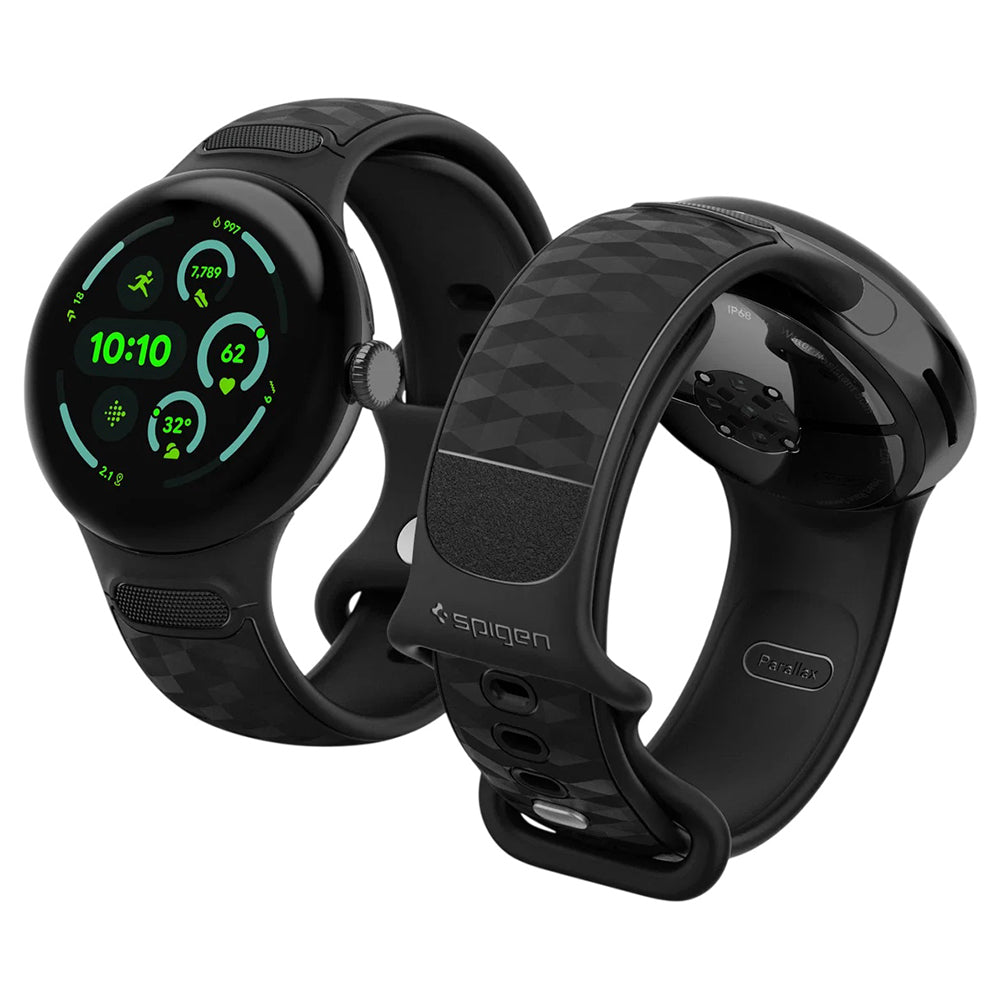 Spigen Parallax-armband för Google Pixel Watch 45mm-serien, matt svart AMP10192