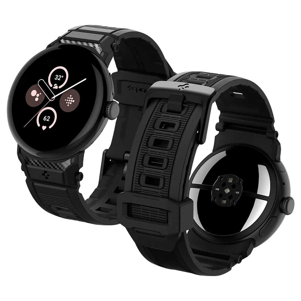 Spigen Rugged-armband för Google Pixel Watch 45mm-serien, svart AMP07600