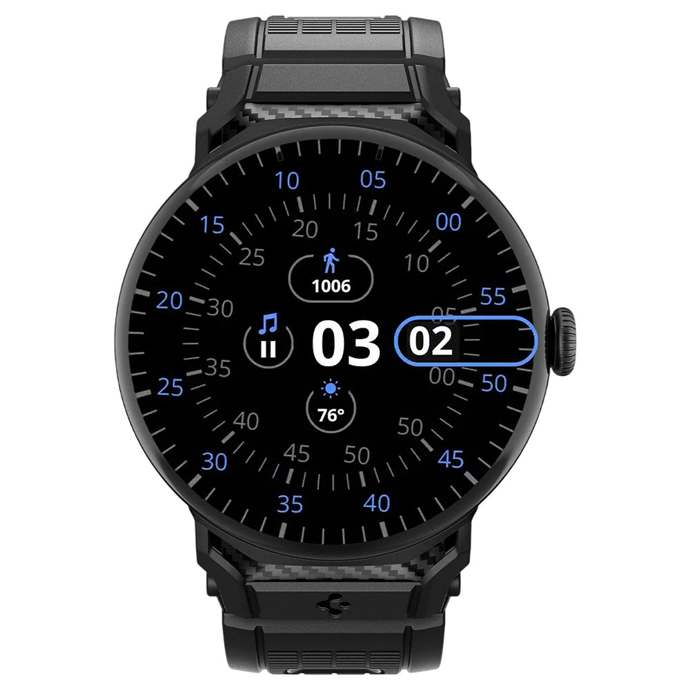 Spigen Rugged-armband för Google Pixel Watch 45mm-serien, svart AMP07600