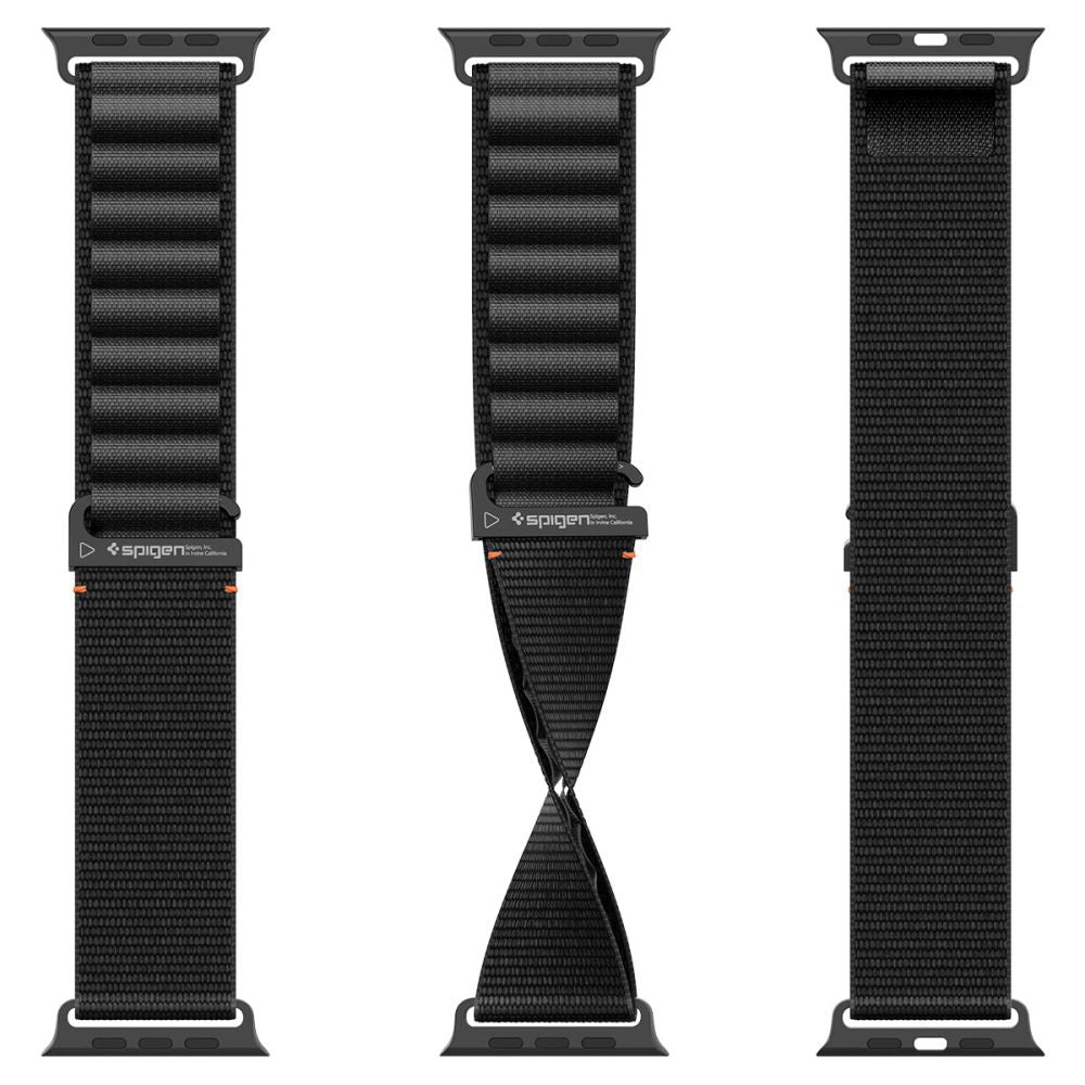 Spigen WBF1 rem för Apple Watch 49mm / 46mm / 45mm / 44mm Series, Svart