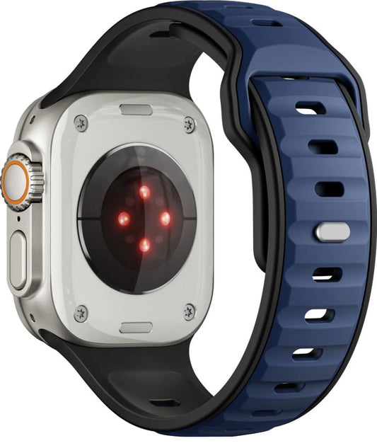 Tech-Protect Iconband Line klockarmband för Apple Watch 49mm / 46mm / 45mm / 44mm Series, Marinblå