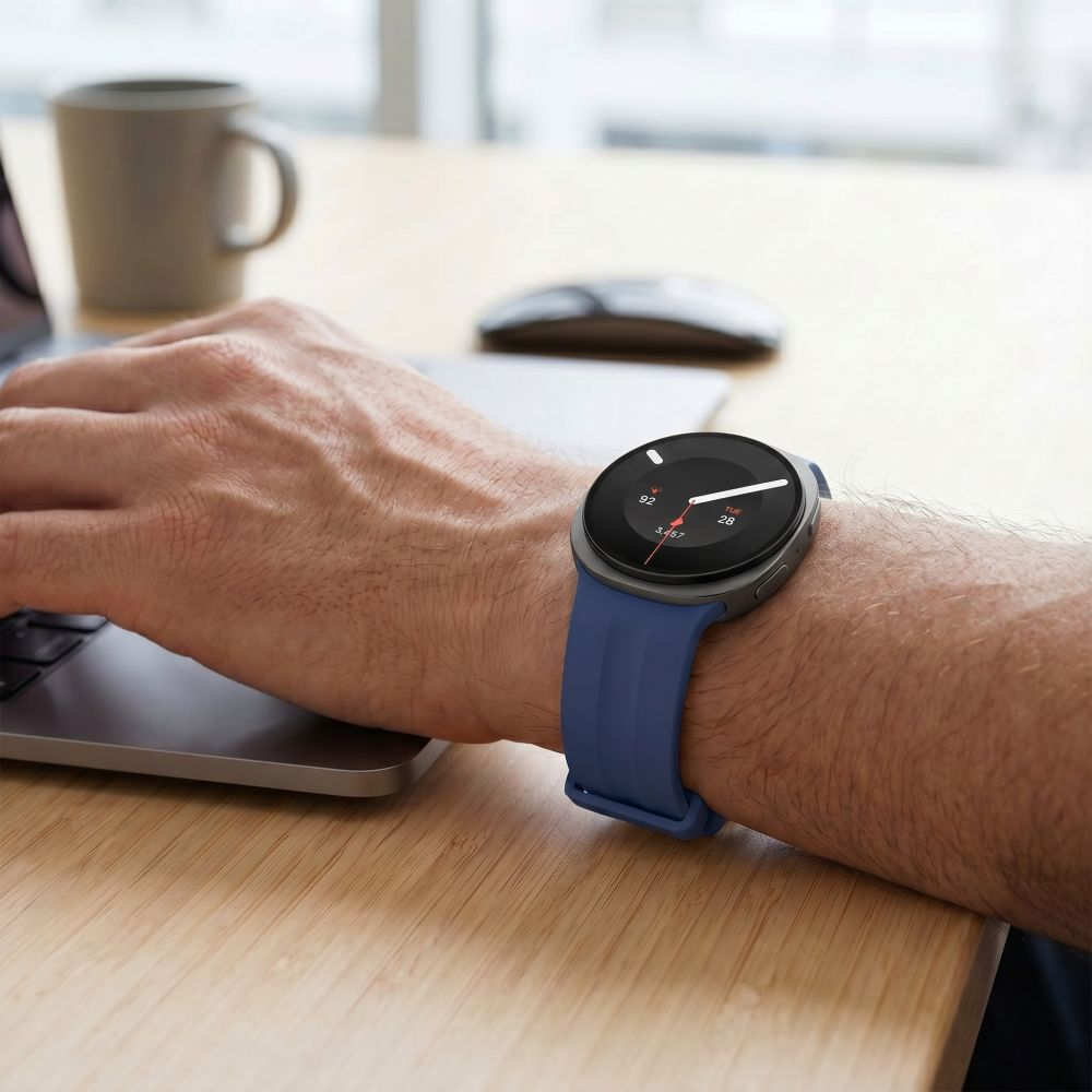 Tech-Protect Silicone Evo-armband för Samsung Galaxy Watch9 / Watch8 / Watch8 Classic-serien, Marinblå