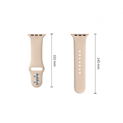 Tech-Protect silikonarmband för Apple Watch 49mm / 46mm / 45mm / 44mm-serien, beige