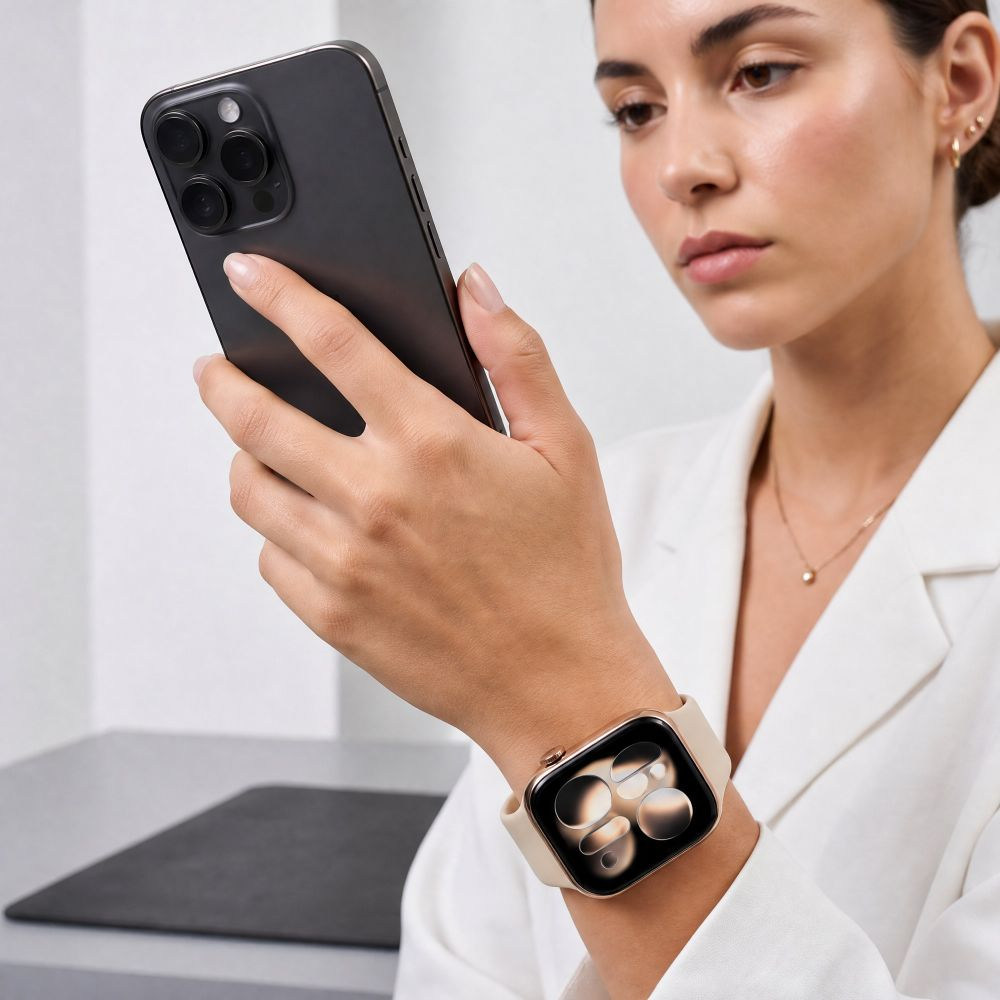 Tech-Protect silikonarmband för Apple Watch 49mm / 46mm / 45mm / 44mm-serien, beige