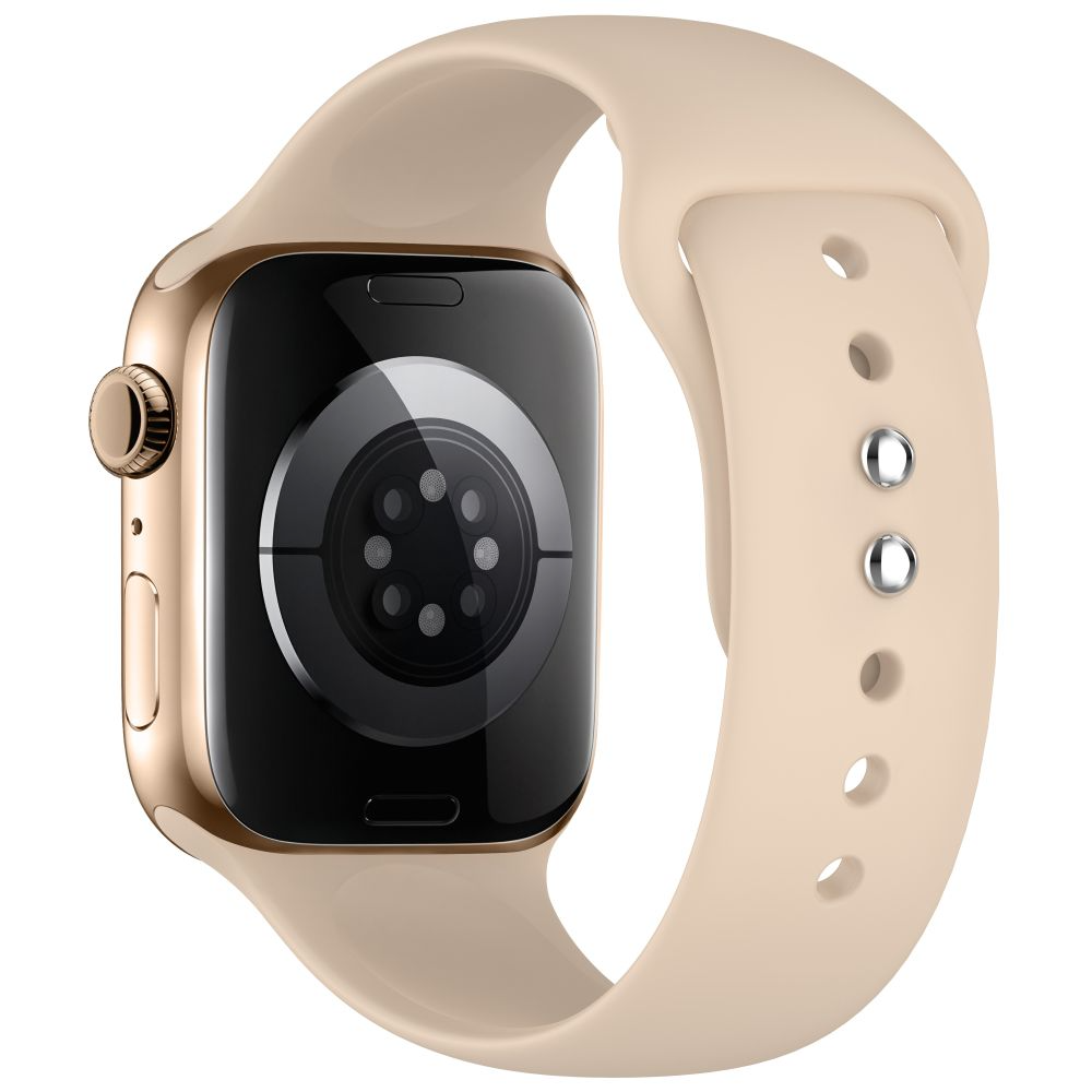 Tech-Protect silikonarmband för Apple Watch 49mm / 46mm / 45mm / 44mm-serien, beige