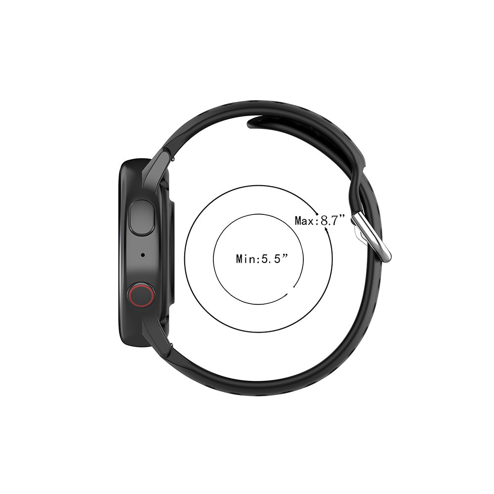 Techsuit W004 rem för Samsung Galaxy Watch / Huawei Watch Series, 22mm, Mörkblå