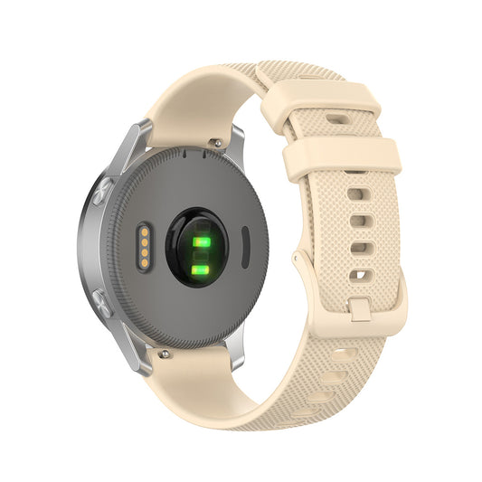 Techsuit W006 rem för Huawei Watch / Garmin Watch Series, 18mm, Kräm