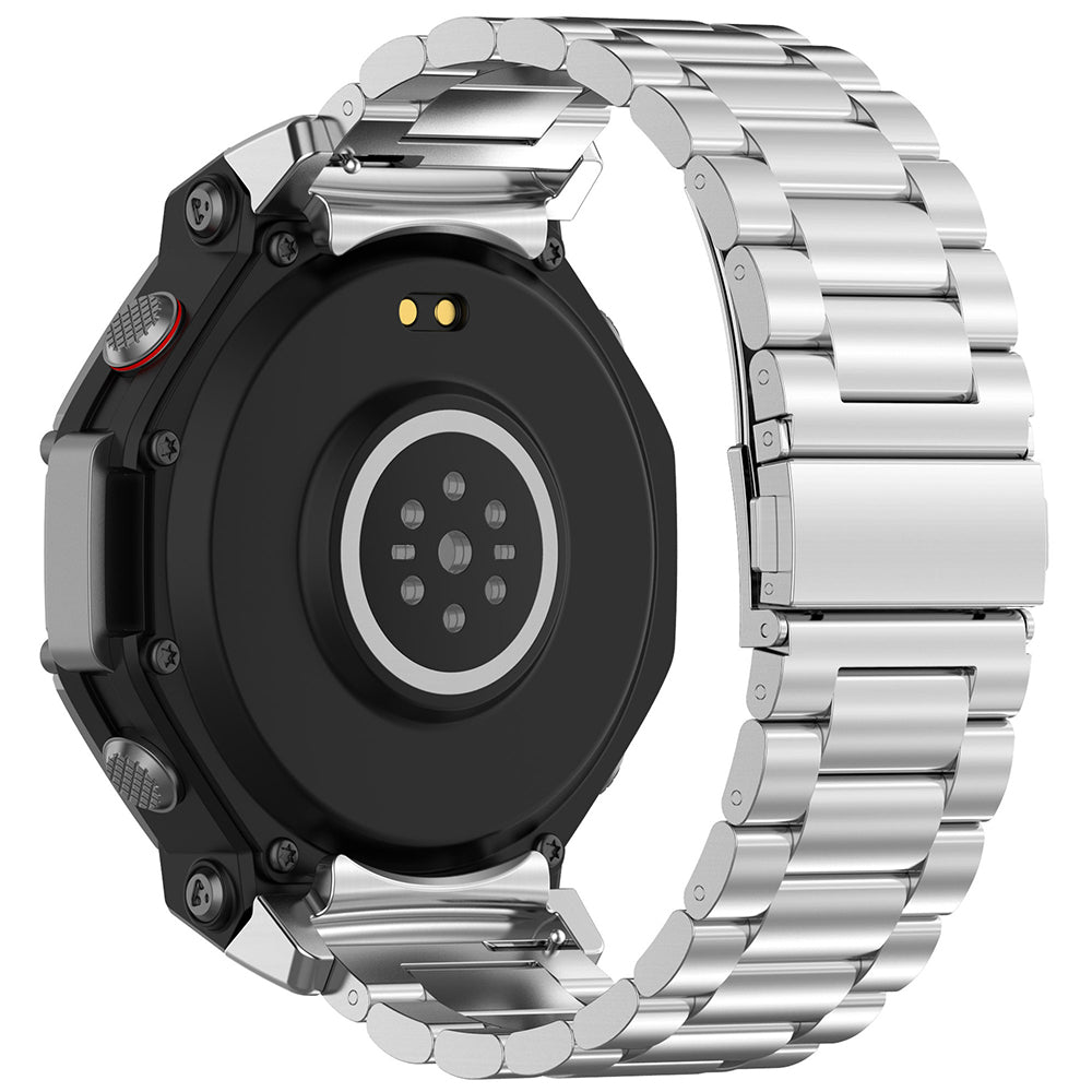 Techsuit W010 rem för Amazfit T-Rex 3, Silver