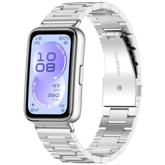 Techsuit W010 rem för Huawei Band 11 / 11 Pro, Silver