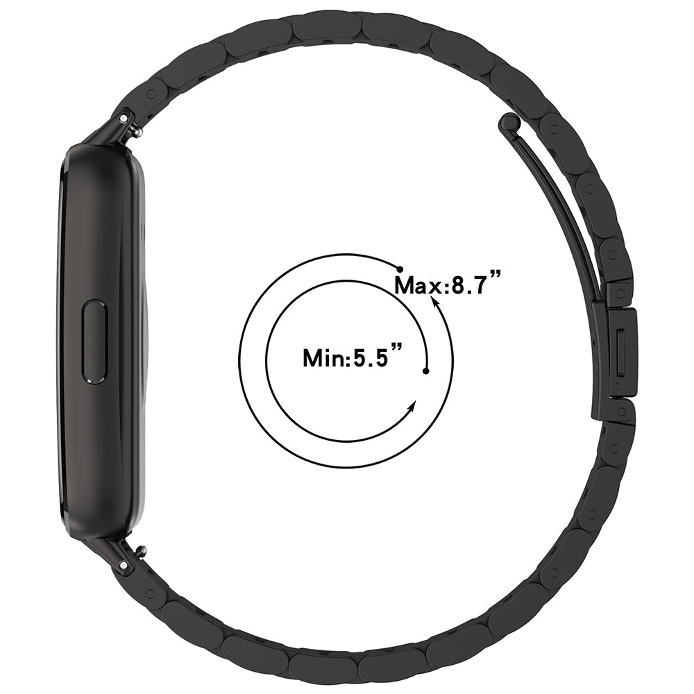 Techsuit W010 rem för Huawei Band 11 / 11 Pro, Svart