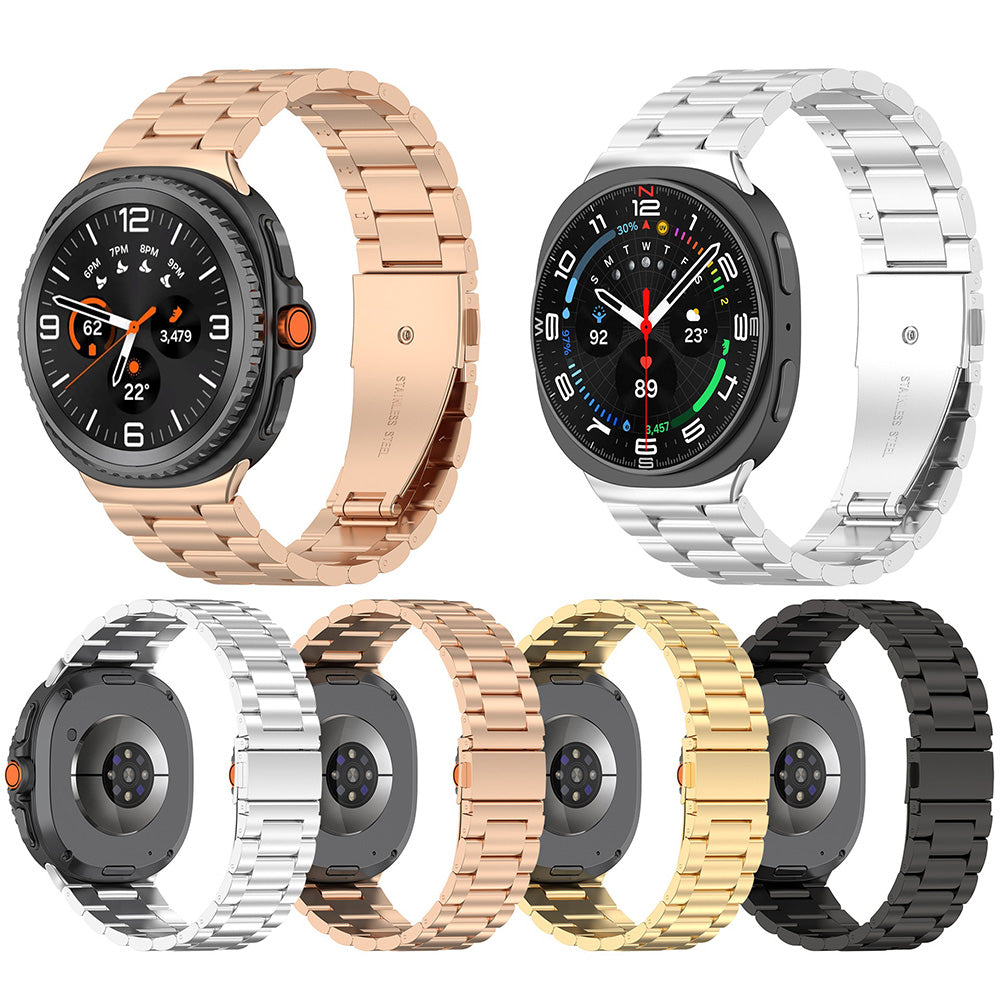 Techsuit W010 rem för Samsung Galaxy Watch 8 Classic / Watch8 44mm / Watch 8 40mm, Guld