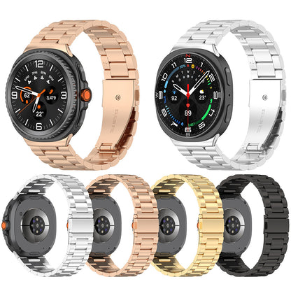 Techsuit W010 rem för Samsung Galaxy Watch 8 Classic / Watch8 44mm / Watch 8 40mm, Guld
