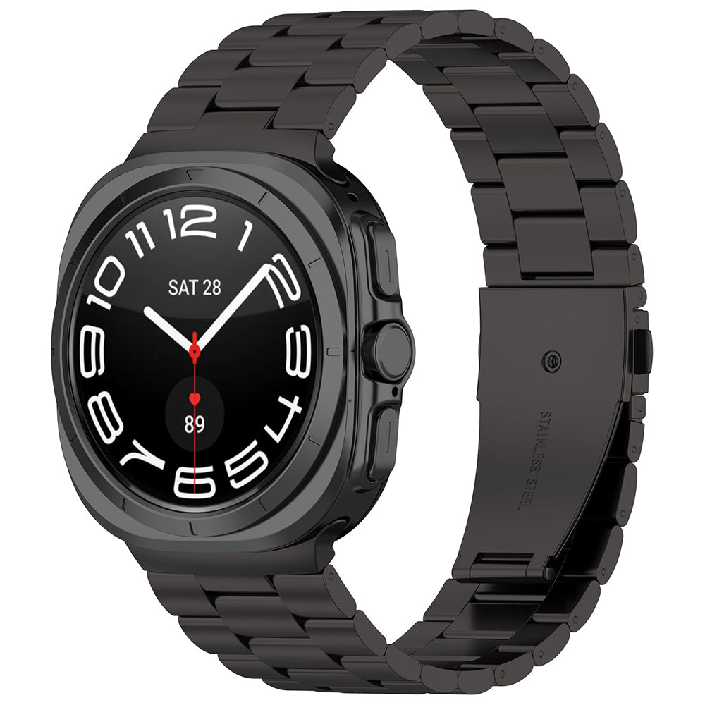 Techsuit W010 klockarmband för Samsung Galaxy Watch Ultra, Svart