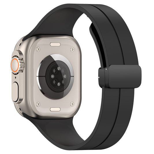 Techsuit W011 rem för Apple Watch 49mm / 46mm / 45mm / 44mm / 42mm serien, Svart