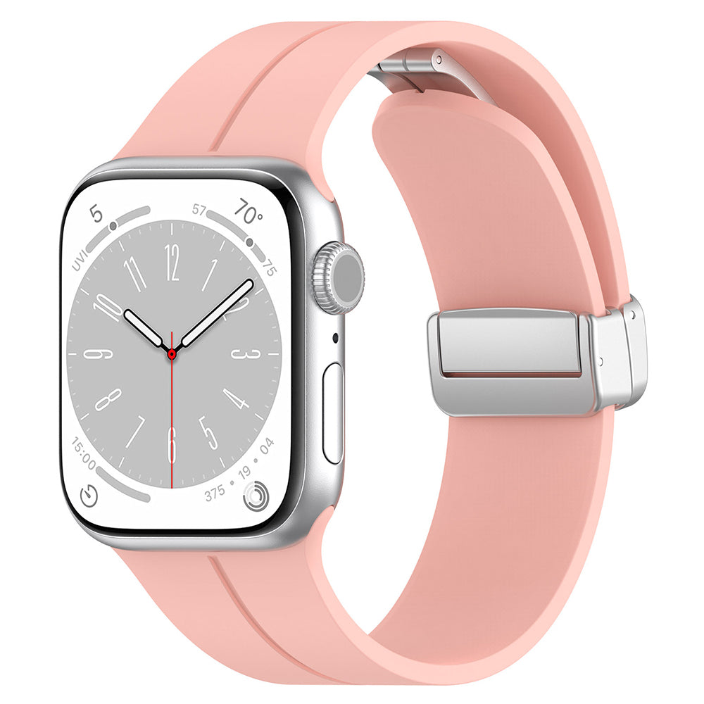 Techsuit W011 rem för Apple Watch 49mm / 46mm / 45mm / 44mm / 42mm serien, Rosa