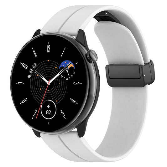 Techsuit W011 rem för Huawei Watch / Garmin Watch Series, 18mm, Vit