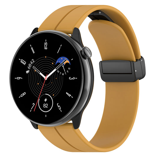 Techsuit W011 rem för Huawei Watch / Garmin Watch Series, 18mm, Gul