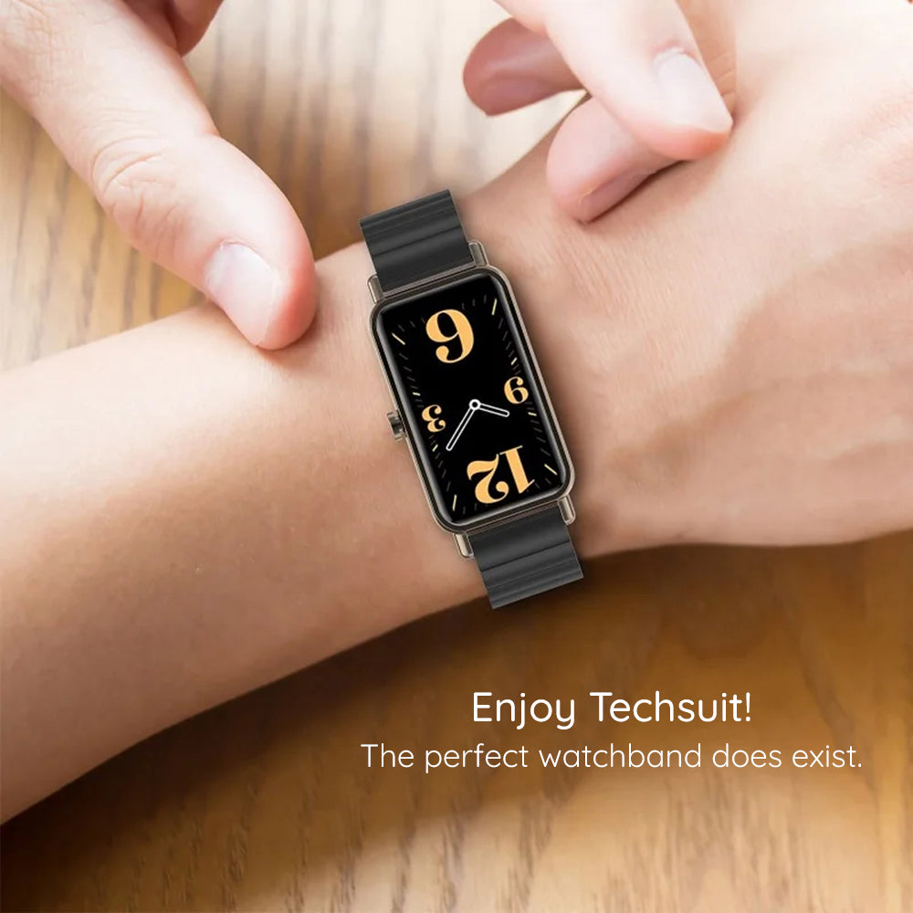 Techsuit W012 rem för Apple Watch 42mm / 41mm / 40mm / 38mm Series, Svart