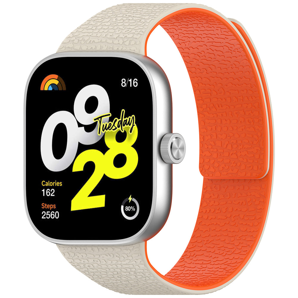 Techsuit W016 rem för Xiaomi Smart Band / Watch Series, Beige Orange
