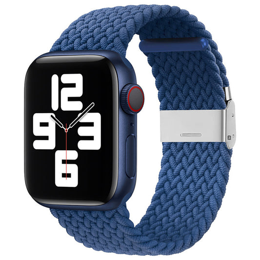 Techsuit W032 rem för Apple Watch 49mm / 46mm / 45mm / 44mm / 42mm Series, Marinblå