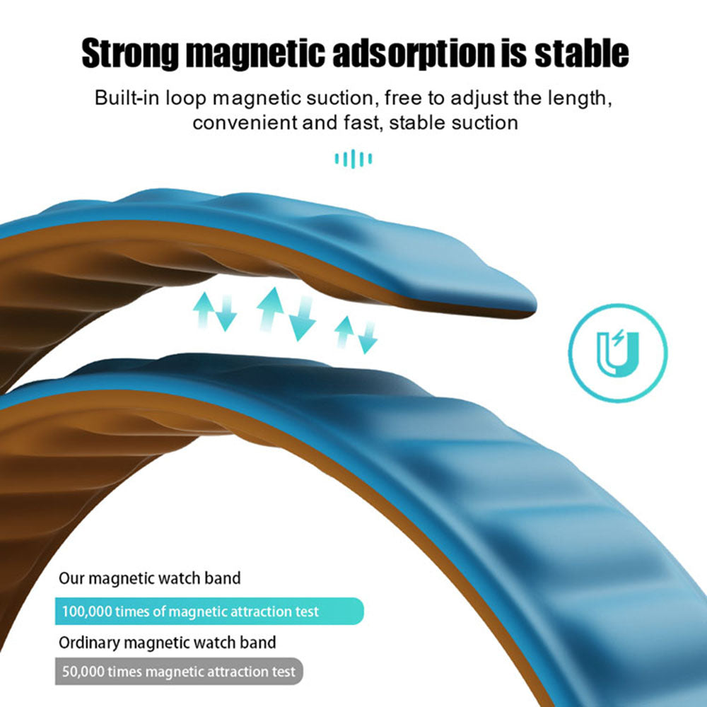 Techsuit W035 rem för Apple Watch 49mm / 46mm / 45mm / 44mm / 42mm Series, Turkos