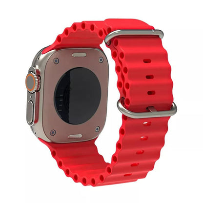 Techsuit W038 rem för Apple Watch 42mm / 41mm / 40mm / 38mm Series, Mörkröd