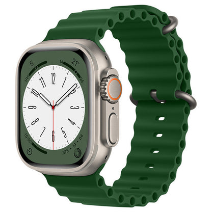 Techsuit W038 rem för Apple Watch 42mm / 41mm / 40mm / 38mm Series, Mörkgrön