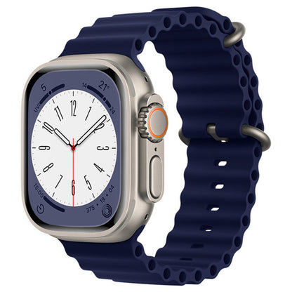 Techsuit W038 rem för Apple Watch 49mm / 46mm / 45mm / 44mm / 42mm-serien, marinblå