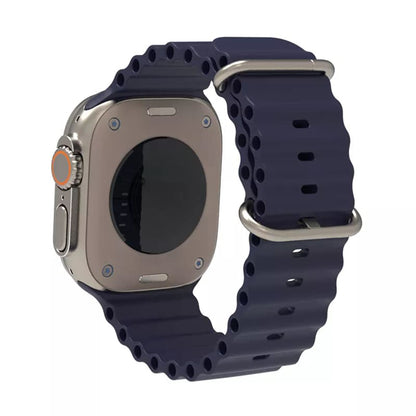 Techsuit W038 rem för Apple Watch 49mm / 46mm / 45mm / 44mm / 42mm-serien, marinblå