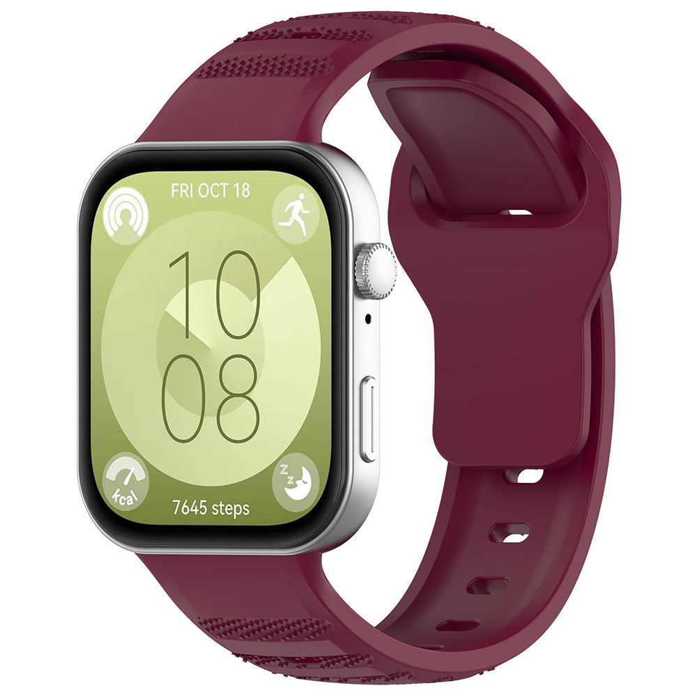 Techsuit W050-band för Huawei Watch Fit 5 Pro / Fit 5 / Fit 4 Pro / Fit 4 / Fit 3, Vinröd
