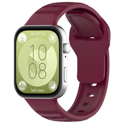 Techsuit W050-band för Huawei Watch Fit 5 Pro / Fit 5 / Fit 4 Pro / Fit 4 / Fit 3, Vinröd