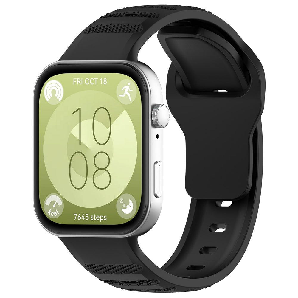 Techsuit W050 rem för Huawei Watch Fit 4 Pro / Watch Fit 4 / Watch Fit 3, Svart