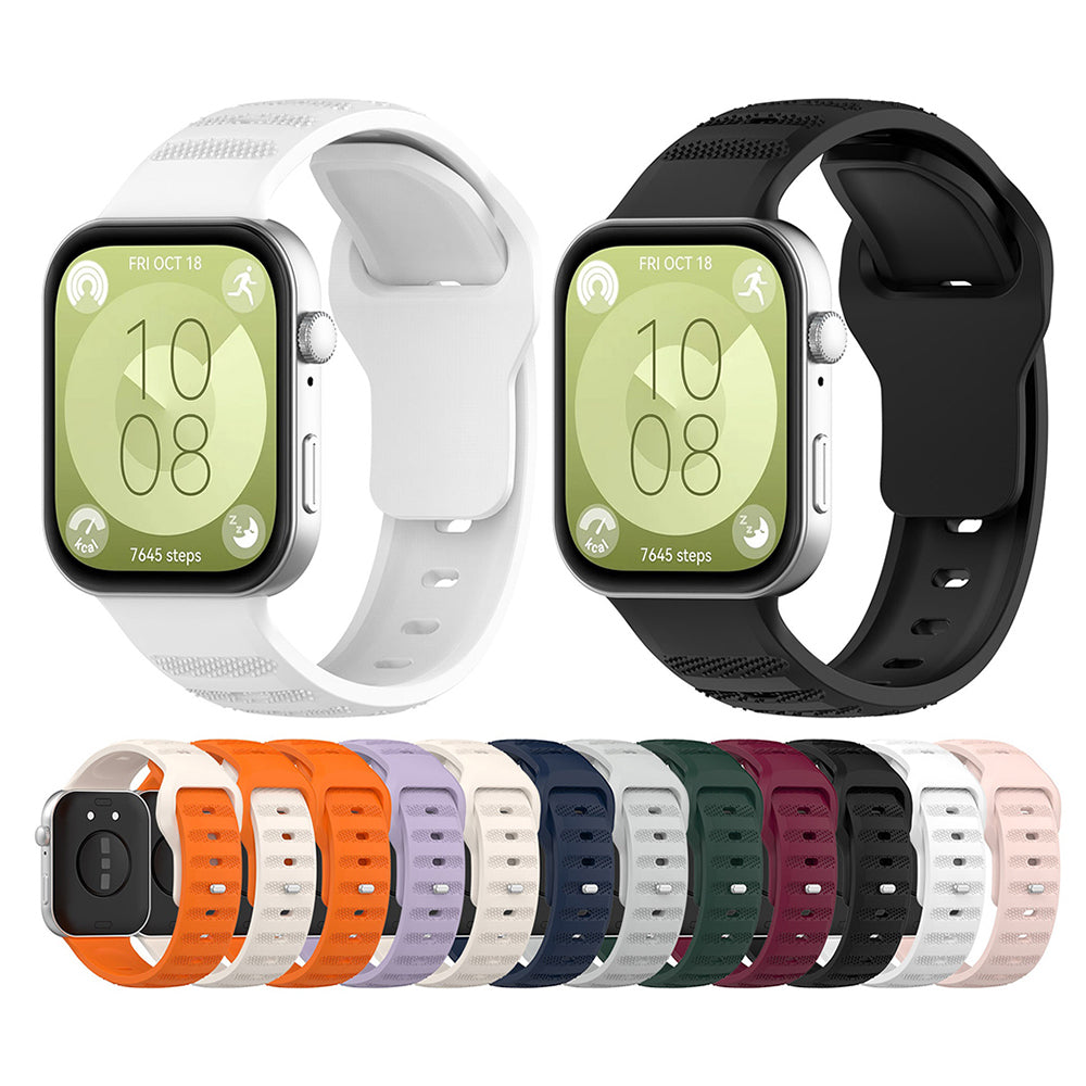 Techsuit W050 rem för Huawei Watch Fit 4 Pro / Watch Fit 4 / Watch Fit 3, Svart