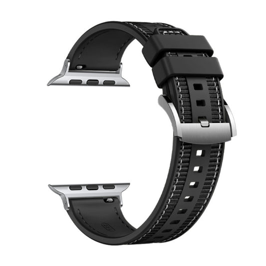 Techsuit W051 rem för Apple Watch 42mm / 41mm / 40mm / 38mm Series, Svart