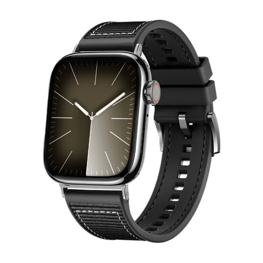 Techsuit W051 rem för Apple Watch 42mm / 41mm / 40mm / 38mm Series, Svart
