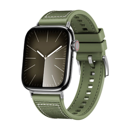 Techsuit W051 rem för Apple Watch 49mm / 46mm / 45mm / 44mm / 42mm Series, Grön
