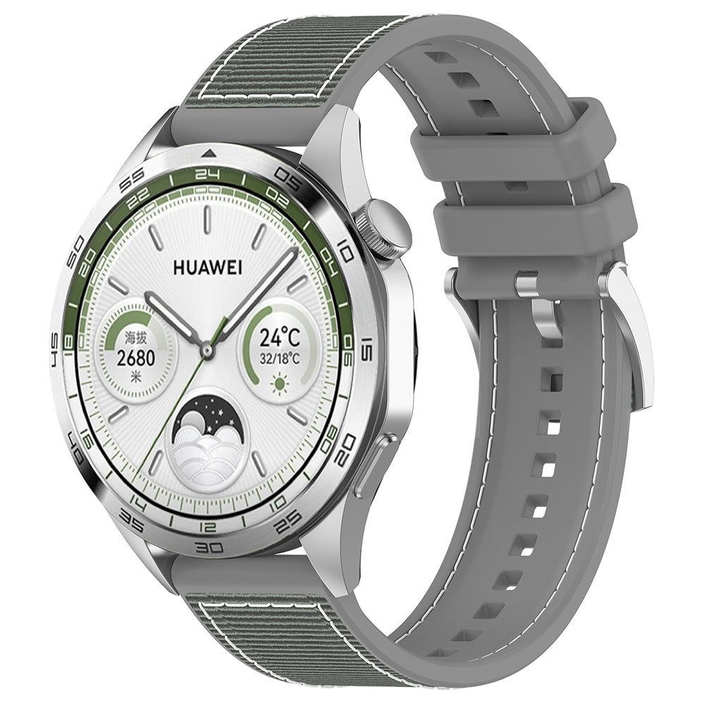 Techsuit W051 rem för Huawei Watch / Xiaomi Watch Series, 22mm, Grå