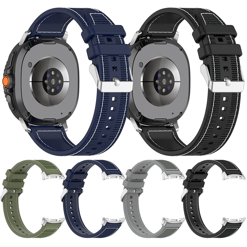 Techsuit W051 rem för Samsung Galaxy Watch 8 Classic / Watch8 44mm / Watch 8 40mm, Grå