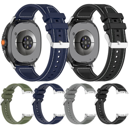 Techsuit W051 rem för Samsung Galaxy Watch 8 Classic / Watch8 44mm / Watch 8 40mm, Grå