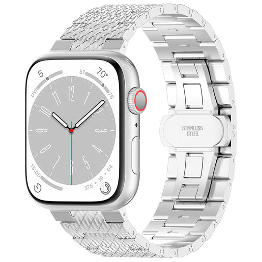 Techsuit W052 rem för Apple Watch 42mm / 41mm / 40mm / 38mm Series, Silver