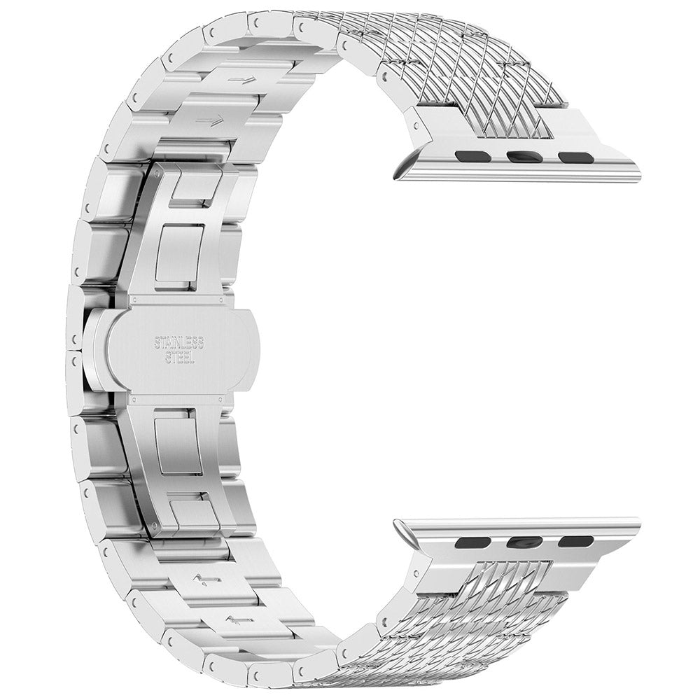 Techsuit W052 rem för Apple Watch 49mm / 46mm / 45mm / 44mm / 42mm serien, Silver