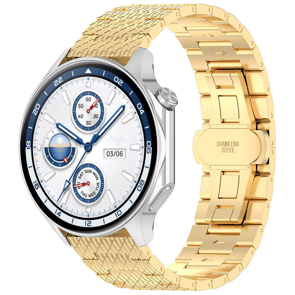 Techsuit W052 rem för Huawei Watch / Xiaomi Watch Series, 22mm, Guld