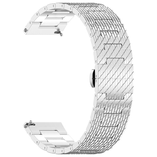 Techsuit W052 rem för Samsung Galaxy Watch / Huawei Watch Series, 20mm, Silver