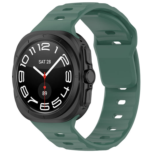 Techsuit W055 rem för Samsung Galaxy Watch Ultra, Mörkgrön