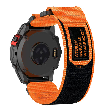 Techsuit W057 rem för Garmin Instinct / Approach / Fenix Watch Series, 20mm, Orange
